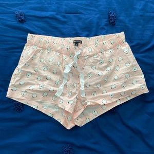 jcrew patterned sleep shorts